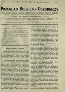 Przegląd Rolniczo-Ogrodniczy: dodatek miesięczny poświęcony sadownictwu, warzywnictwu polowemu, nasiennictwu, kwiaciarstwu ogrodniczemu, gruntowemu, przetwórstwu płodów ogrodniczych i gałęziom ubocznym, z ogrodnictwem związanym - pszczelnictwu, jedwabnictwu, tytuniarstwu, wikliniarstwu, chmielarstwu oraz uprawie roślin leczniczych i przemysłowych. R. 4, nr 2