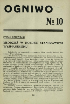 Ogniwo / [Związek Zawodowy Nauczycielstwa Polskich Szkół Średnich]. [R. 12], Nr 10 (1932)