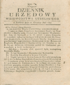 Dziennik Urzędowy Województwa Lubelskiego 1823.12.24. Nr [51] + dod.