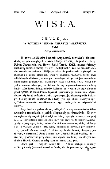 Wisła : miesięcznik gieograficzno-etnograficzny. T. 15, z. 4 (lipiec/sierpień 1901)