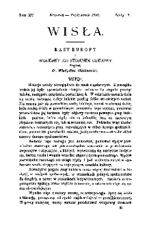 Wisła : miesięcznik gieograficzno-etnograficzny. T. 15, z. 5 (wrzesień/październik 1901)
