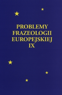 Problemy Frazeologii Europejskiej. T. 9