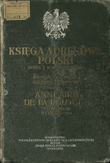 Księga Adresowa Polski (wraz z W. M. Gdańskiem) : dla handlu, przemysłu, rzemiosł i rolnictwa za rok 1929