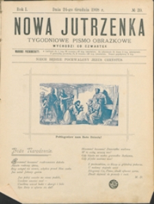 Nowa Jutrzenka : tygodniowe pismo obrazkowe R. 1, nr 39 (24 grudz.1908)