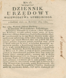 Dziennik Urzędowy Województwa Lubelskiego 1824.04.14. Nr 15