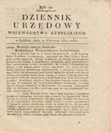 Dziennik Urzędowy Województwa Lubelskiego 1824.06.02. Nr 22 + dod.