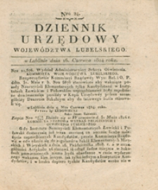 Dziennik Urzędowy Województwa Lubelskiego 1824.06.16. Nr 24 + dod.
