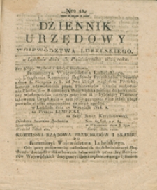 Dziennik Urzędowy Województwa Lubelskiego 1824.10.13. Nr 41 + dod.