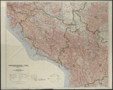 Nordwest - Balkan mit vorläufigem Grenzverlauf (Projektion Bonne)