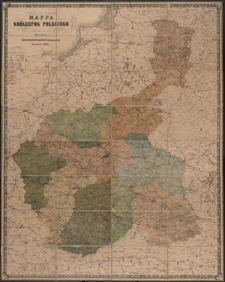 Mappa Królestwa Polskiego ułożona przez M. Nipanicza