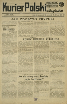Kurier Polski w Bagdadzie R. 2, Nr 19 (24 stycznia 1943)