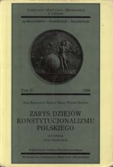 Zarys dziejów konstytucjonalizmu polskiego