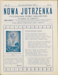 Nowa Jutrzenka : tygodniowe pismo obrazkowe R. 2, nr 14 (8 kwiec. 1909)