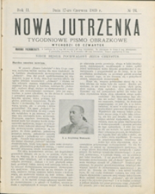 Nowa Jutrzenka : tygodniowe pismo obrazkowe R. 2, nr 24 (17 czerw. 1909)