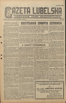 Gazeta Lubelska : niezależne pismo demokratyczne. 1945, nr 50 (5 kwietnia)