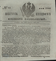 Dziennik Urzędowy Gubernii Lubelskiey 1846, Nr 26 (15/27 czerw.)
