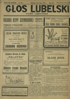 Głos Lubelski : pismo codzienne. R. 16, nr 189 (14 lipca 1929)