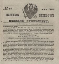 Dziennik Urzędowy Gubernii Lubelskiey 1846, Nr 38 (7/19 wrzes.)