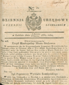 Dziennik Urzędowy Gubernii Lubelskiey 1837, Nr 16 (3/15 kwiec.)