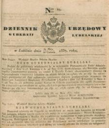 Dziennik Urzędowy Gubernii Lubelskiey 1837, Nr 24 (29 maj/10 czerw.)