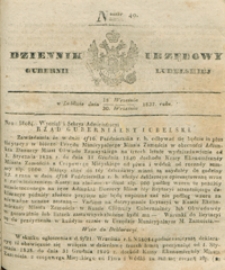 Dziennik Urzędowy Gubernii Lubelskiey 1837, Nr 40 (18/30 wrzes.)