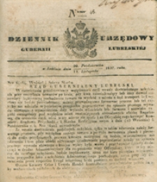 Dziennik Urzędowy Gubernii Lubelskiey 1837, Nr 46 (30 paźdz./11 list.)