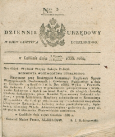 Dziennik Urzędowy Województwa Lubelskiego [1837], Nr 3 (5/17 stycz.)