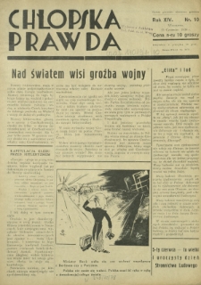 Chłopska Prawda. R. 14, nr 10 (15 czerwiec 1938)