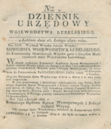 Dziennik Urzędowy Województwa Lubelskiego 1827, Nr 9 (28 luty)