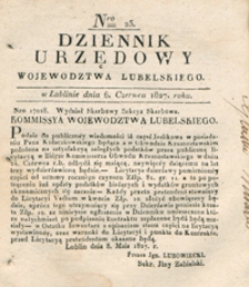 Dziennik Urzędowy Województwa Lubelskiego 1827, Nr 23 (6 czerw.)