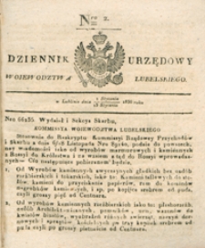 Dziennik Urzędowy Województwa Lubelskiego 1836, Nr 2 (1/13 stycz.)