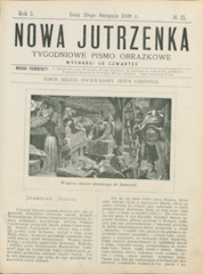 Nowa Jutrzenka : tygodniowe pismo obrazkowe R. 1, nr 21 (20 sierp. 1908)