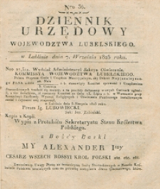 Dziennik Urzędowy Województwa Lubelskiego 1825, Nr 36 (7 wrzes.)