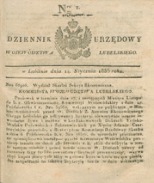 Dziennik Urzędowy Województwa Lubelskiego 1835, Nr 2 (14 stycz.)