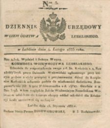 Dziennik Urzędowy Województwa Lubelskiego 1835, Nr 5 (4 luty)