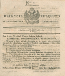 Dziennik Urzędowy Województwa Lubelskiego 1835, Nr 9 (20 luty/4 marz.)