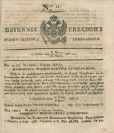 Dziennik Urzędowy Województwa Lubelskiego 1835, Nr 11 (6/18 marz.)