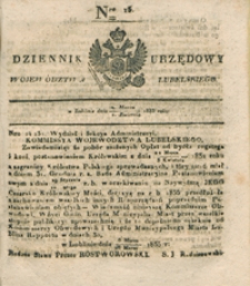Dziennik Urzędowy Województwa Lubelskiego 1835, Nr 13 (20 marz./1 kwiec.)