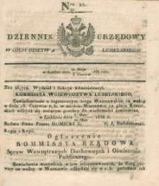 Dziennik Urzędowy Województwa Lubelskiego 1835, Nr 22 (22 maj/3 czerw.)