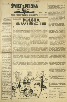 Świat i Polska : tygodnik poświęcony zagadnieniom międzynarodowym. R. 3, nr 2 (11 stycznia 1948)