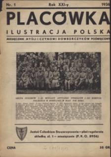 Placówka Ilustracja Polska : miesięcznik myśli i czynowi Dowborczyków poświęcony R. 4 (21), Nr 1 (stycz. 1936)