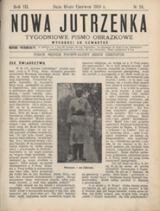 Nowa Jutrzenka : tygodniowe pismo obrazkowe R. 3, Nr 24 (16 czerw. 1910)