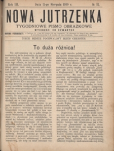 Nowa Jutrzenka : tygodniowe pismo obrazkowe R. 3, Nr 32 (11 sierp. 1910)