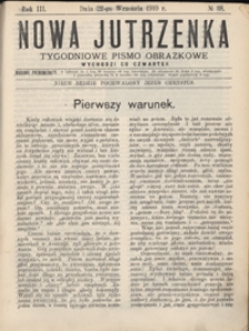 Nowa Jutrzenka : tygodniowe pismo obrazkowe R. 3, Nr 38 (22 wrzes. 1910)