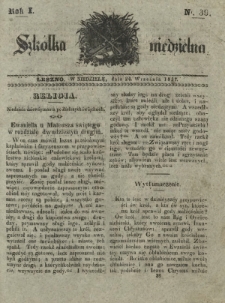 Szkółka Niedzielna : pismo czasowe poświęcone włościanom / red. ks. T. Borowicz. R. 1, nr 39 (24 września 1837)