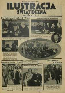 Express Lubelski i Wołyński R. 15 (1937). Dodatek "Ilustracja Świąteczna", niedziela dnia 28 lutego 1937 r.