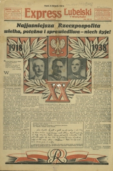 Express Lubelski i Wołyński R. 16, Nr 309 (11 listopada 1938)