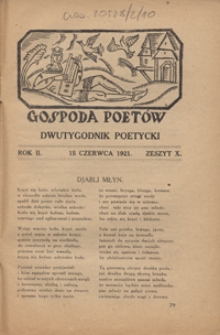 Gospoda Poetów R. 2, z. 10 (15 czerw. 1921)