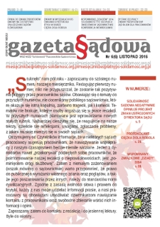 Gazeta Sądowa : miesięcznik bezpłatny ps-solidarność.org.pl. Nr 6 (listopad 2016)