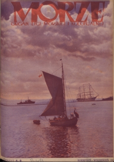 Morze : organ Ligi Morskiej i Kolonialnej - R. 10, nr 8-9 (sierpień-wrzesień 1933)